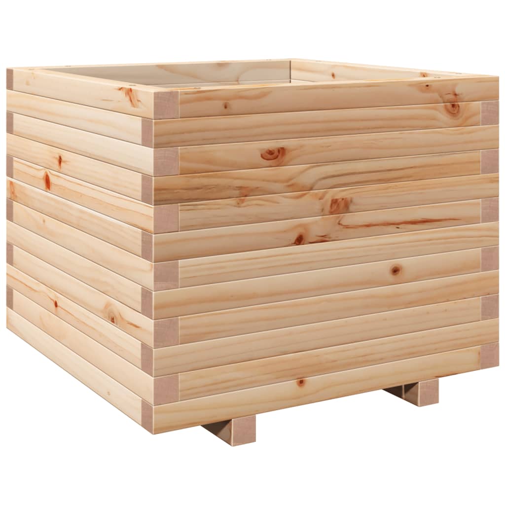 vidaXL Jardinera madera maciza de pino 60x60x49,5 cm