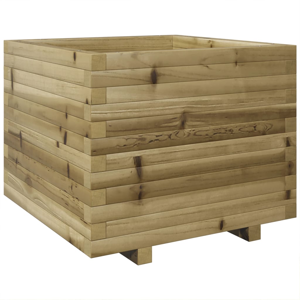 vidaXL Jardinera madera de pino impregnada 60x60x49,5 cm