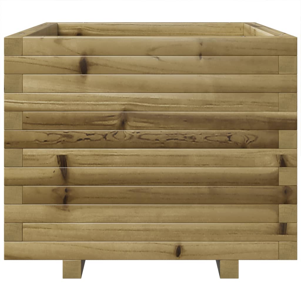 vidaXL Jardinera madera de pino impregnada 60x60x49,5 cm