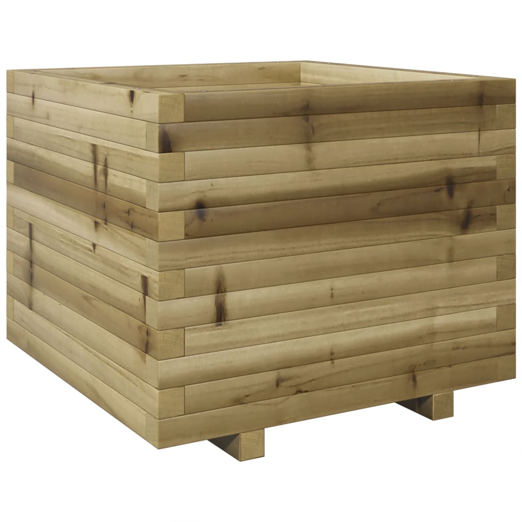 vidaXL Jardinera madera de pino impregnada 60x60x49,5 cm