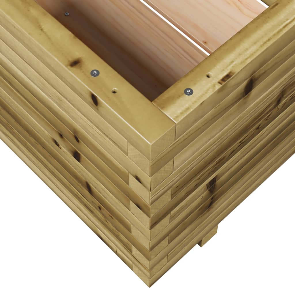 vidaXL Jardinera madera de pino impregnada 60x60x49,5 cm