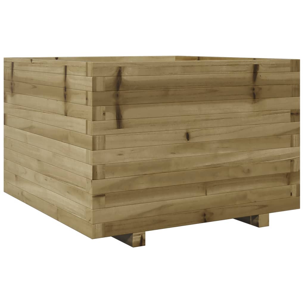 vidaXL Jardinera madera de pino impregnada 70x70x49,5 cm