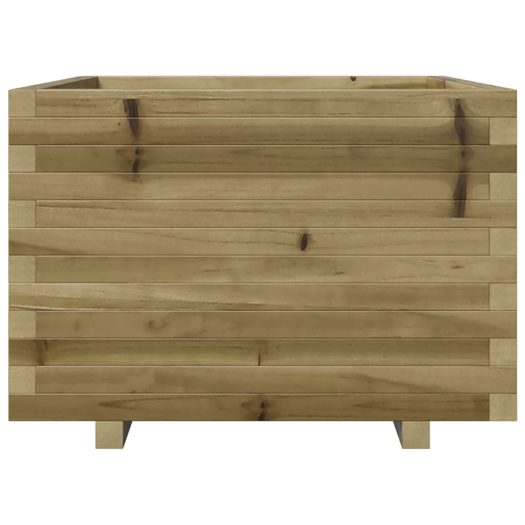 vidaXL Jardinera madera de pino impregnada 70x70x49,5 cm