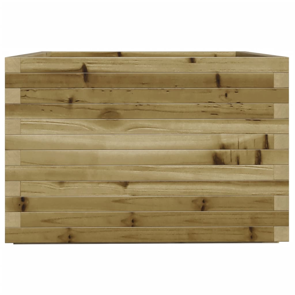 vidaXL Jardinera madera de pino impregnada 70x70x49,5 cm