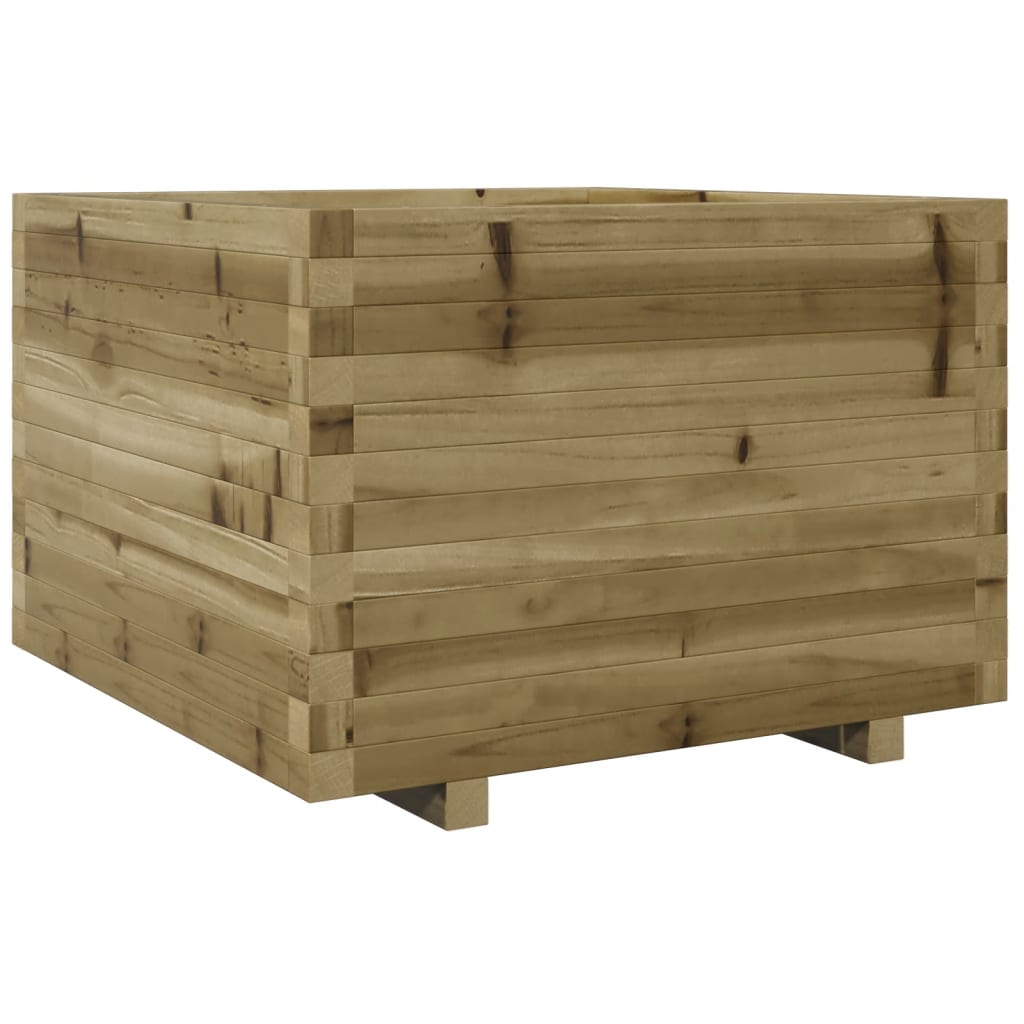 vidaXL Jardinera madera de pino impregnada 70x70x49,5 cm