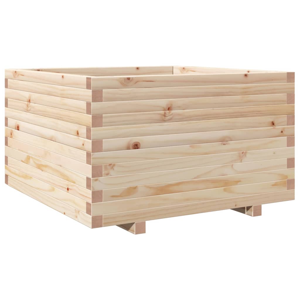 vidaXL Jardinera madera maciza de pino 80x80x49,5 cm