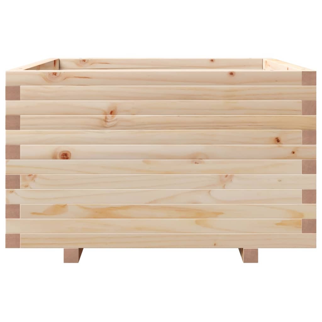 vidaXL Jardinera madera maciza de pino 80x80x49,5 cm