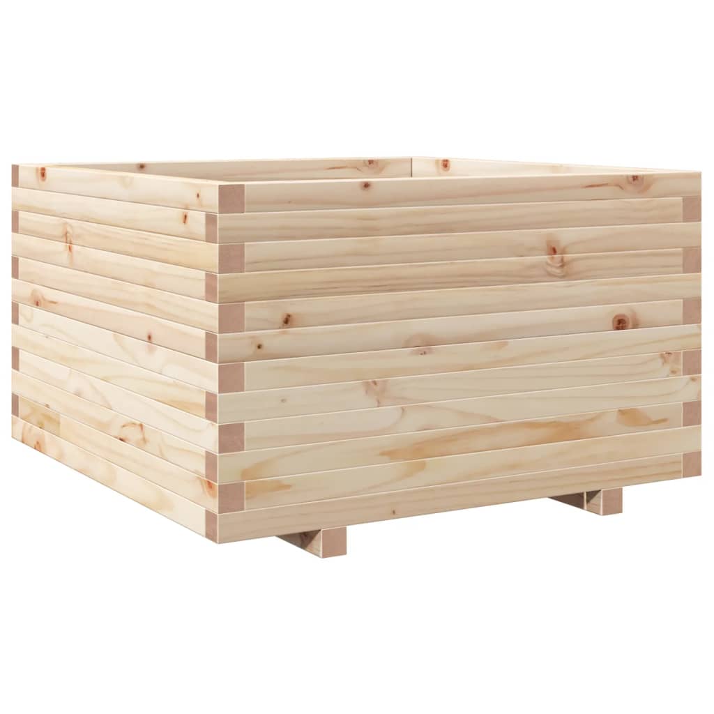 vidaXL Jardinera madera maciza de pino 80x80x49,5 cm