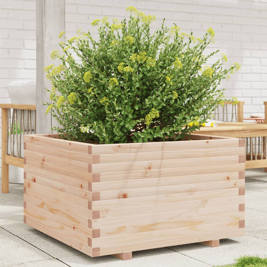 vidaXL Jardinera madera maciza de pino 80x80x49,5 cm