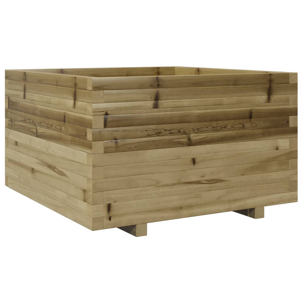 vidaXL Jardinera madera de pino impregnada 80x80x49,5 cm