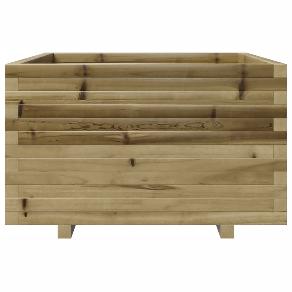 vidaXL Jardinera madera de pino impregnada 80x80x49,5 cm