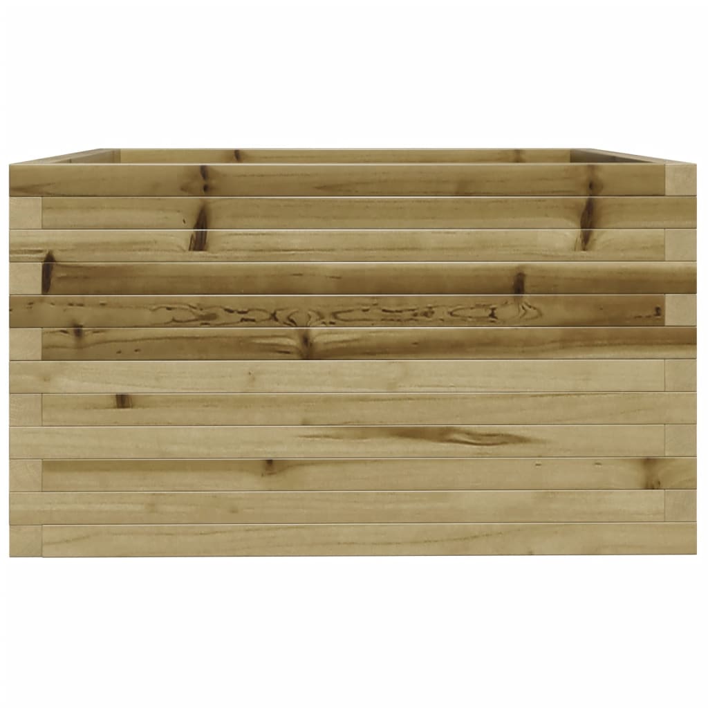 vidaXL Jardinera madera de pino impregnada 80x80x49,5 cm