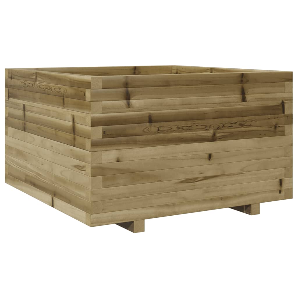 vidaXL Jardinera madera de pino impregnada 80x80x49,5 cm