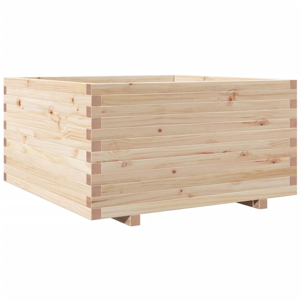 vidaXL Jardinera madera maciza de pino 90x90x49,5 cm