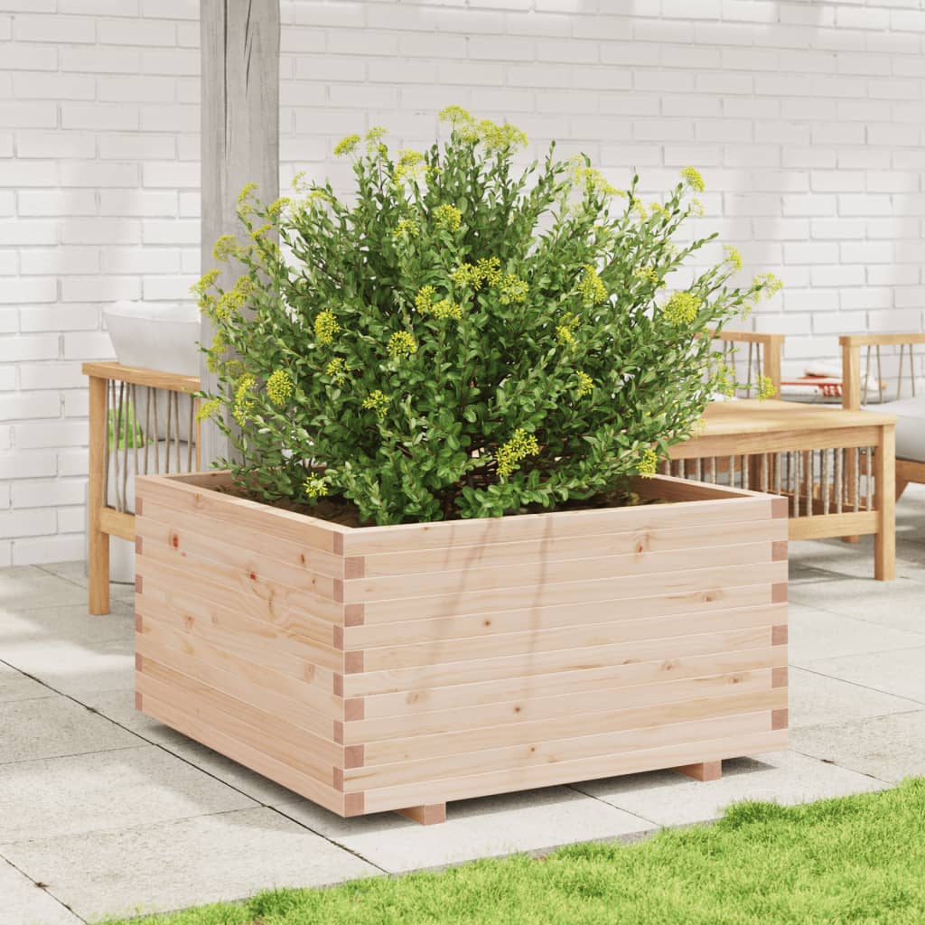 vidaXL Jardinera madera maciza de pino 90x90x49,5 cm