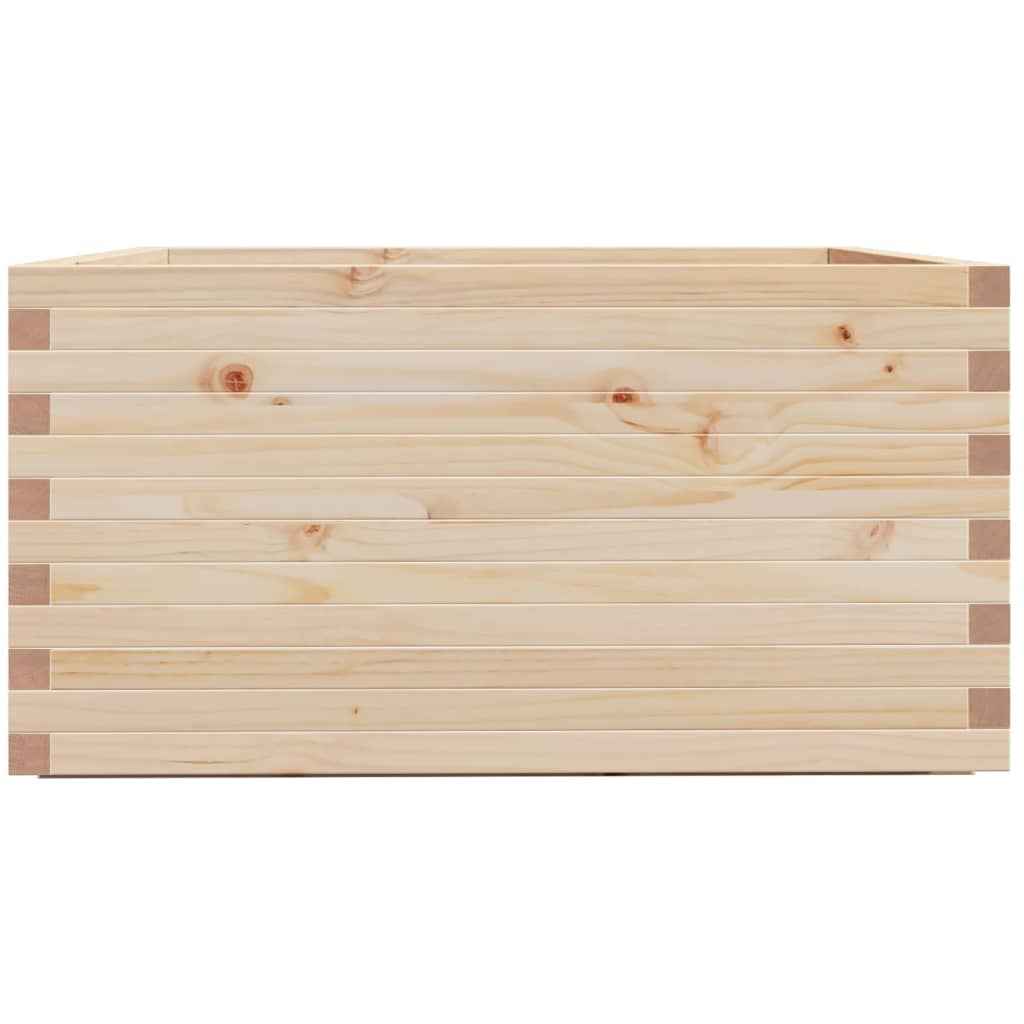 vidaXL Jardinera madera maciza de pino 90x90x49,5 cm