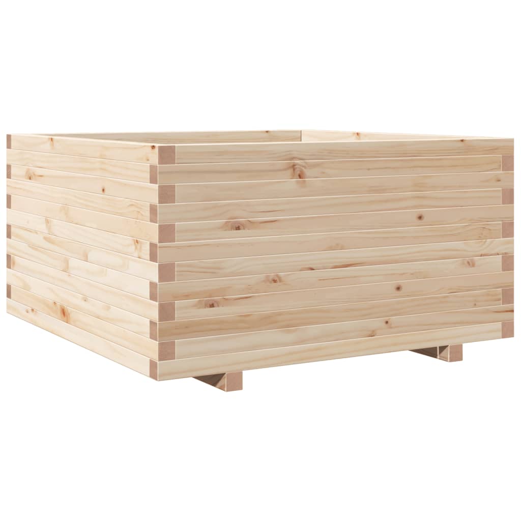 vidaXL Jardinera madera maciza de pino 90x90x49,5 cm