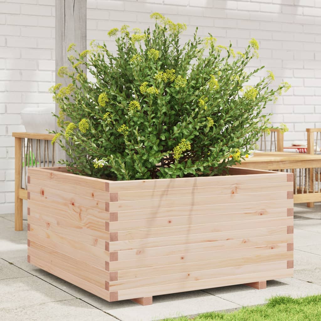 vidaXL Jardinera madera maciza de pino 90x90x49,5 cm