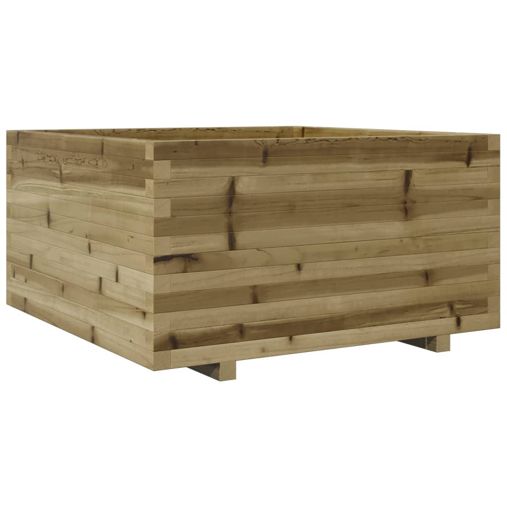 vidaXL Jardinera madera de pino impregnada 90x90x49,5 cm