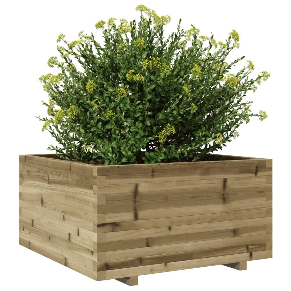 vidaXL Jardinera madera de pino impregnada 90x90x49,5 cm