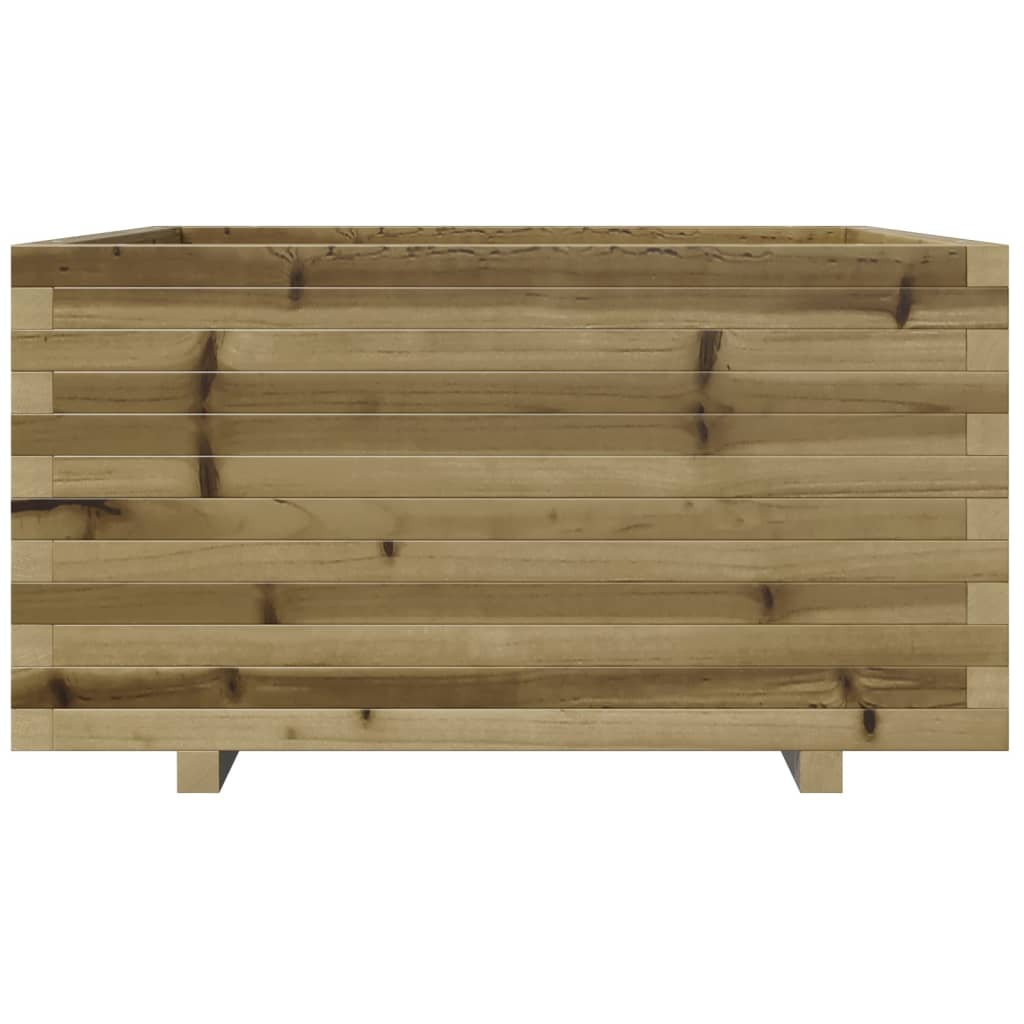 vidaXL Jardinera madera de pino impregnada 90x90x49,5 cm