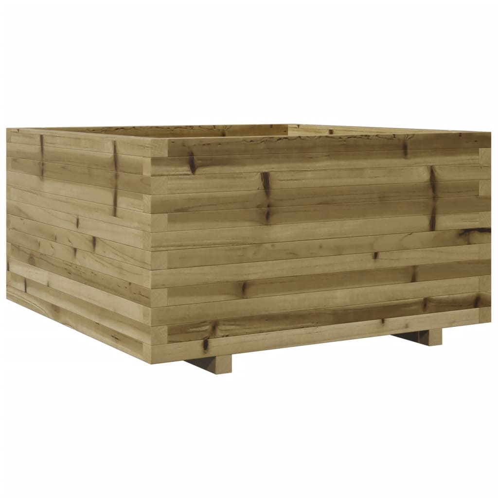 vidaXL Jardinera madera de pino impregnada 90x90x49,5 cm