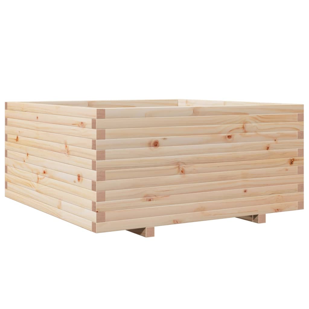 vidaXL Jardinera madera maciza de pino 100x100x49,5 cm