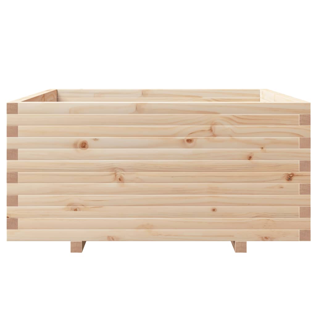 vidaXL Jardinera madera maciza de pino 100x100x49,5 cm