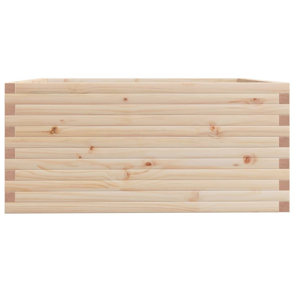 vidaXL Jardinera madera maciza de pino 100x100x49,5 cm