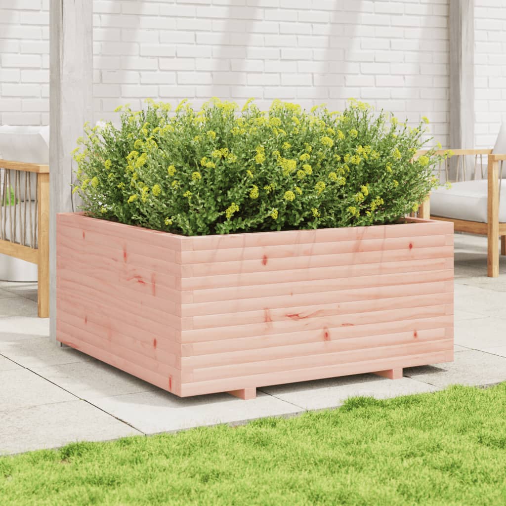 vidaXL Jardinera madera maciza de abeto Douglas 100x100x49,5 cm