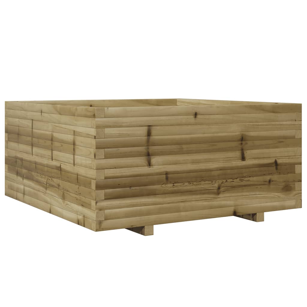 vidaXL Jardinera madera de pino impregnada 100x100x49,5 cm