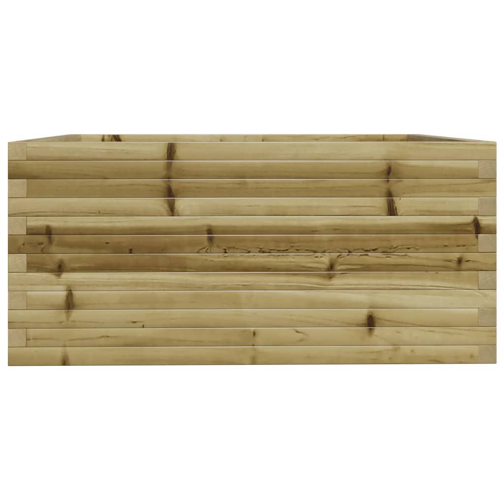 vidaXL Jardinera madera de pino impregnada 100x100x49,5 cm