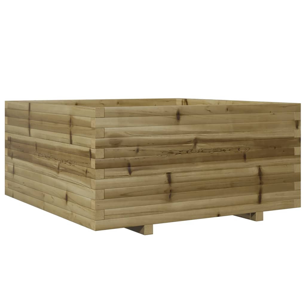 vidaXL Jardinera madera de pino impregnada 100x100x49,5 cm