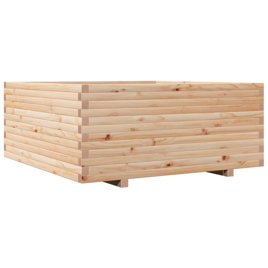 vidaXL Jardinera madera maciza de pino 110x110x49,5 cm