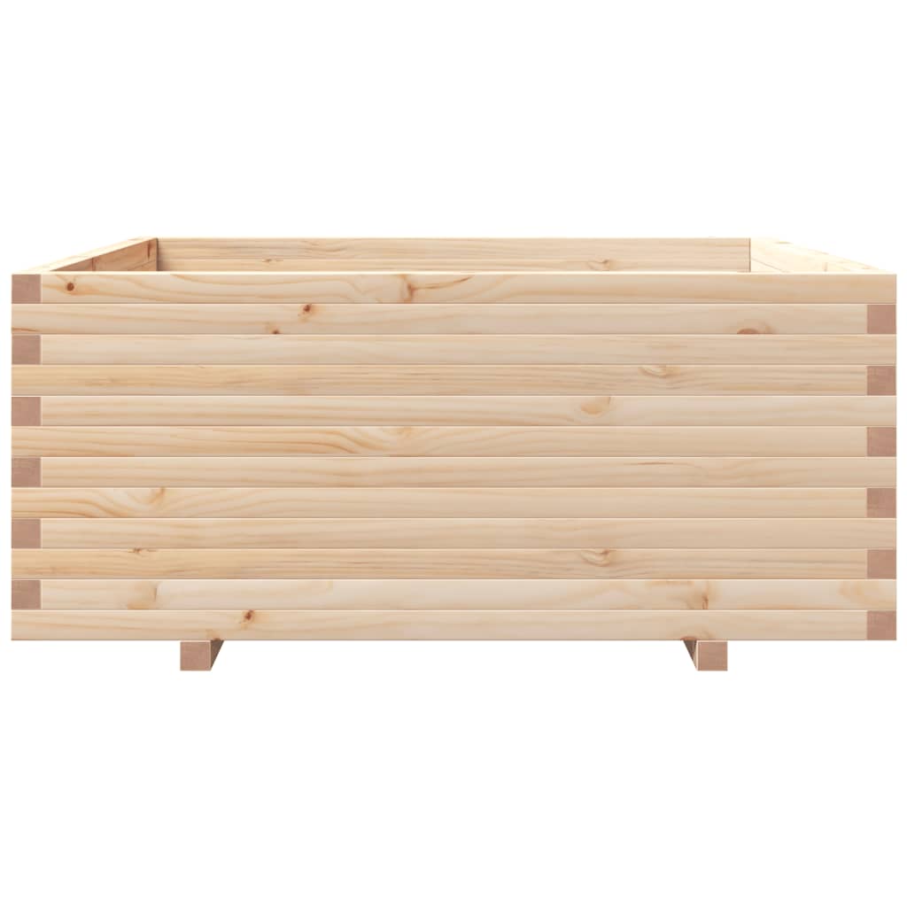 vidaXL Jardinera madera maciza de pino 110x110x49,5 cm