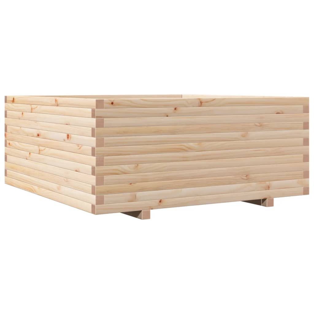 vidaXL Jardinera madera maciza de pino 110x110x49,5 cm