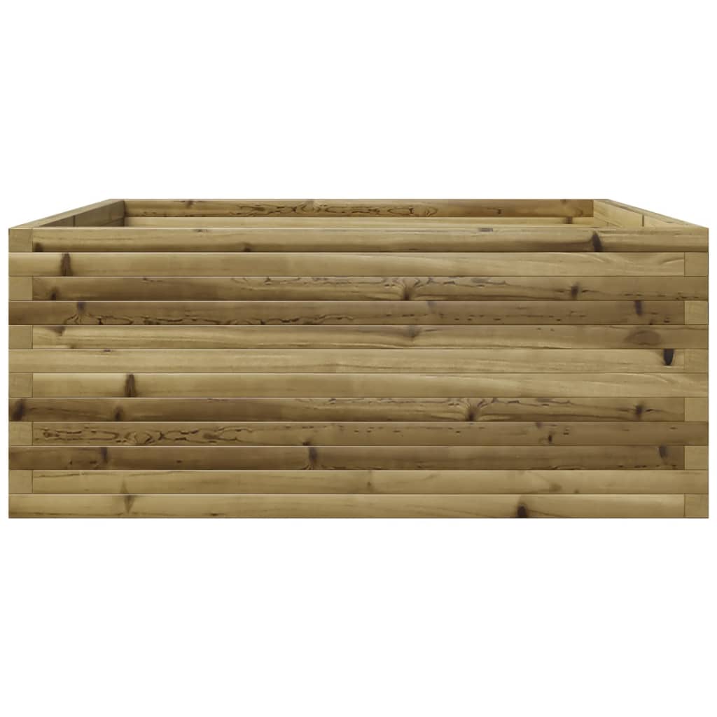 vidaXL Jardinera madera de pino impregnada 110x110x49,5 cm