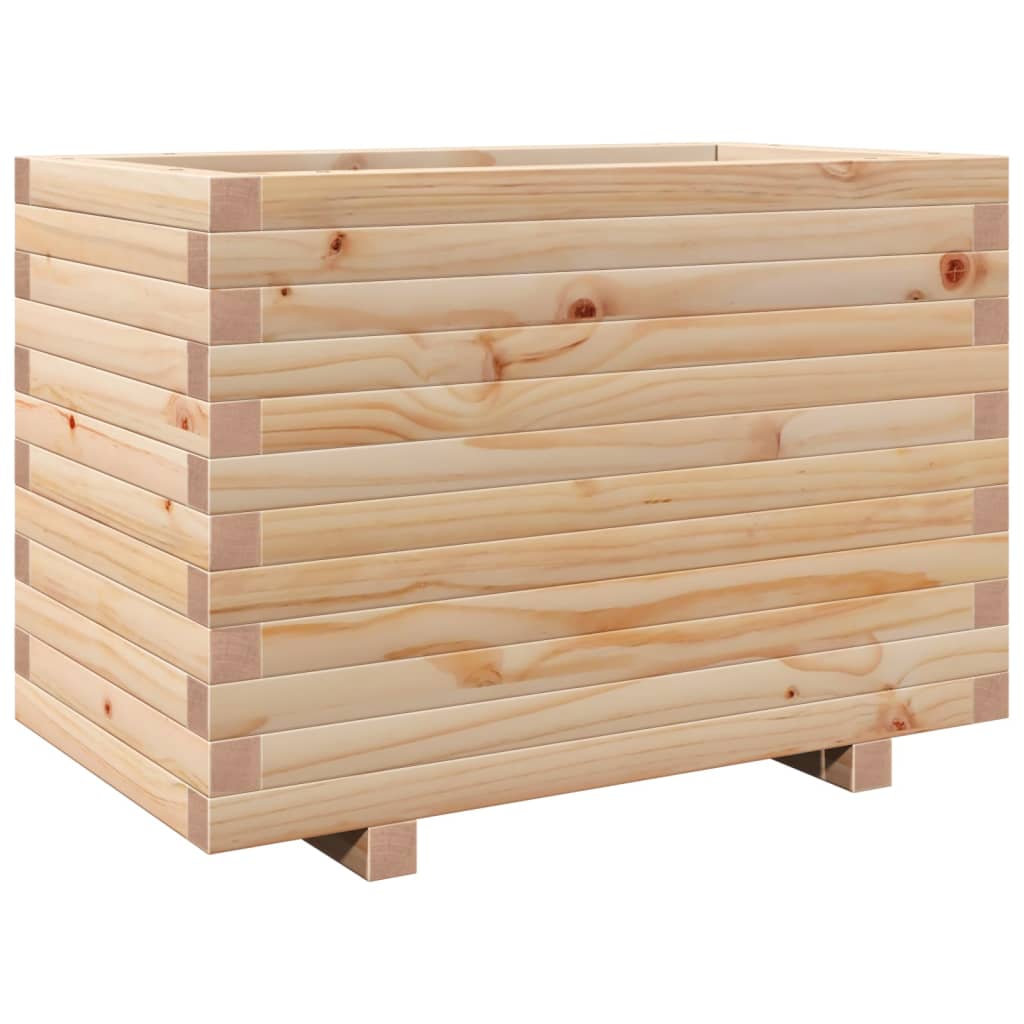 vidaXL Jardinera madera maciza de pino 70x40x49,5 cm