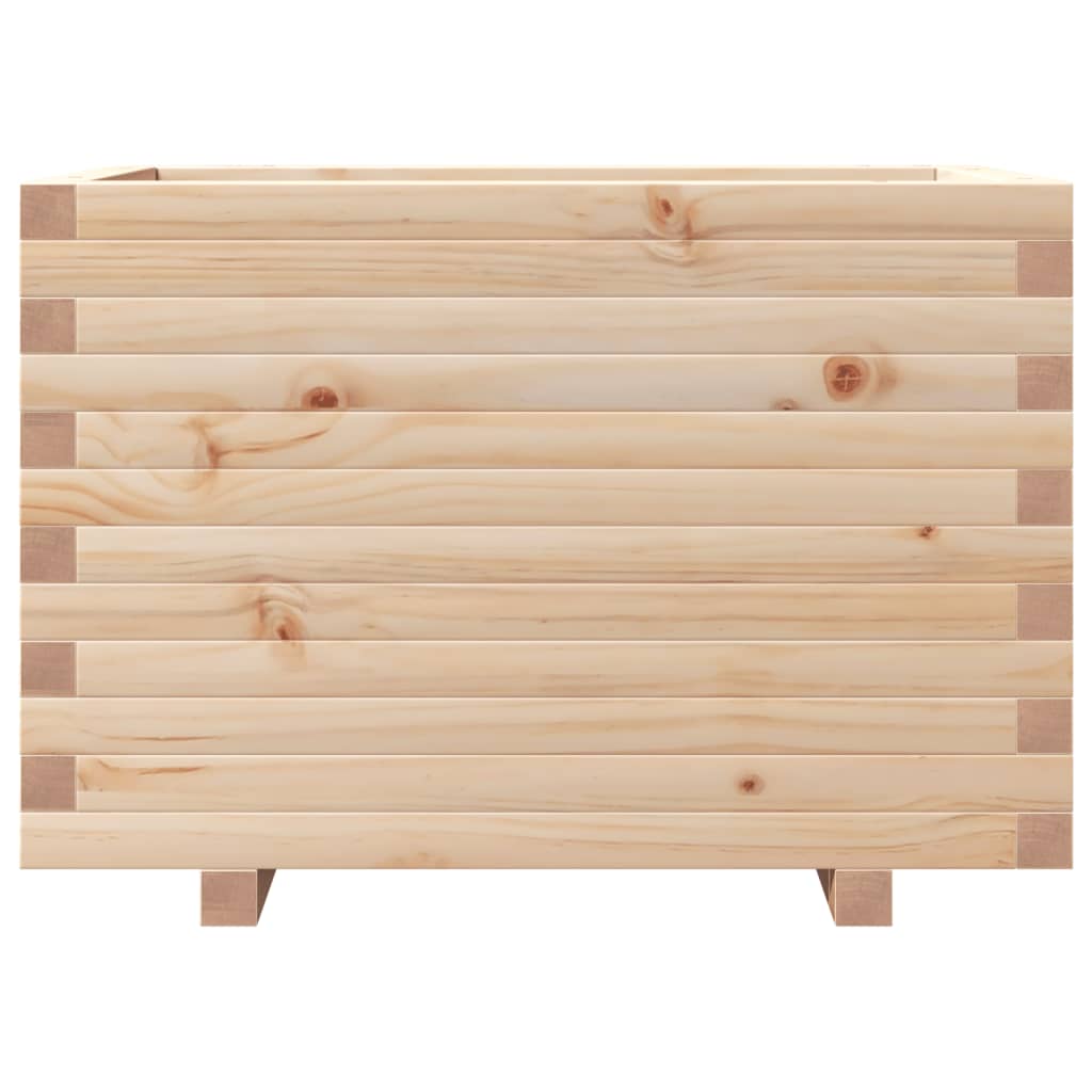 vidaXL Jardinera madera maciza de pino 70x40x49,5 cm