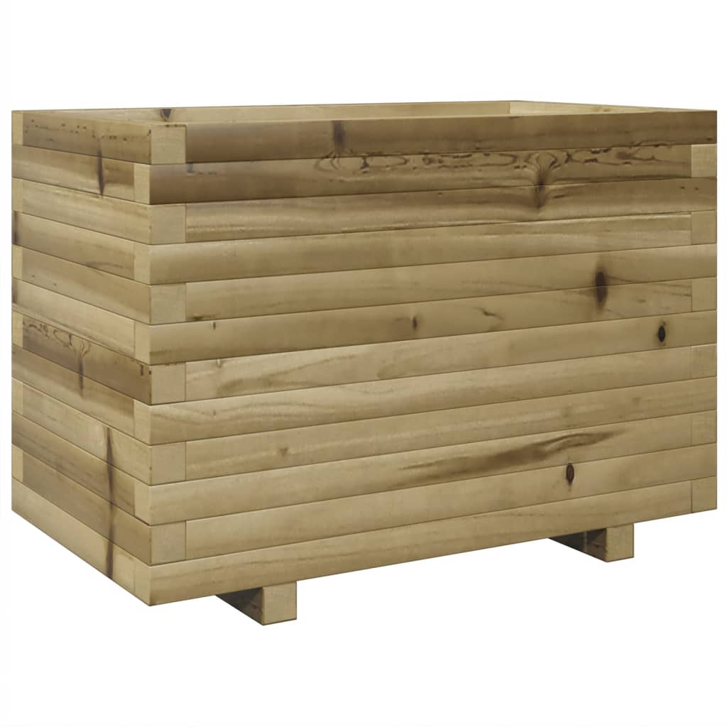 vidaXL Jardinera madera de pino impregnada 70x40x49,5 cm