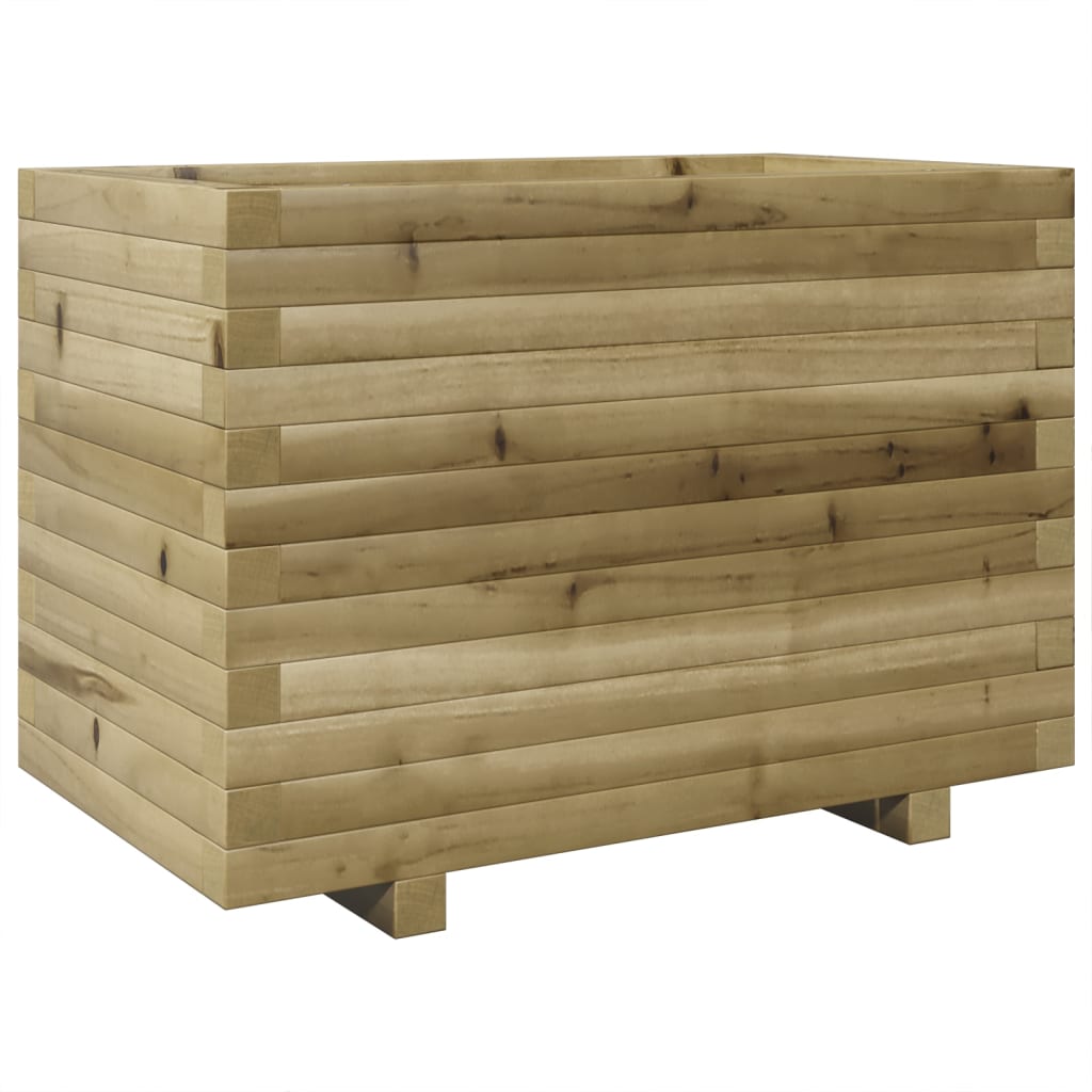 vidaXL Jardinera madera de pino impregnada 70x40x49,5 cm