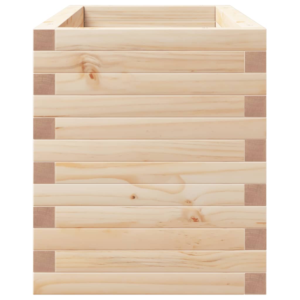 vidaXL Jardinera madera maciza de pino 90x40x49,5 cm