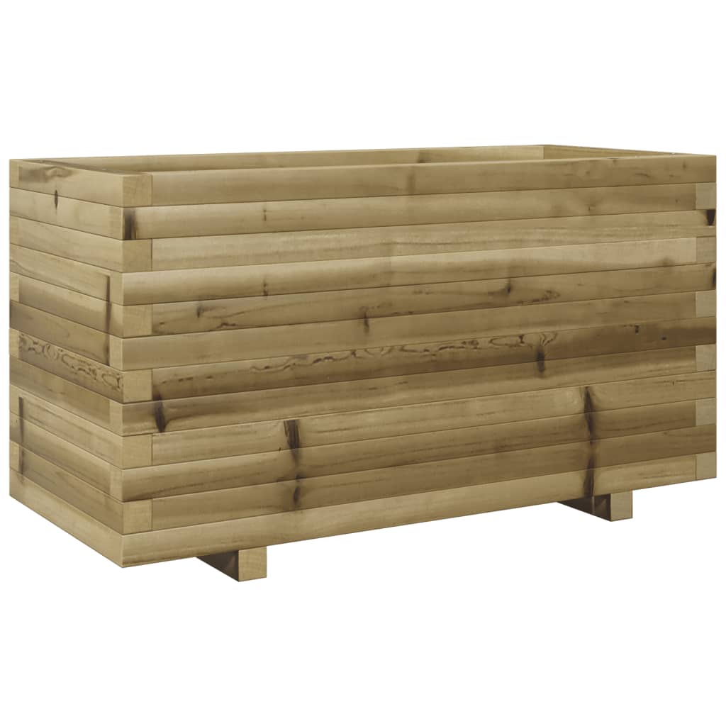 vidaXL Jardinera madera de pino impregnada 90x40x49,5 cm