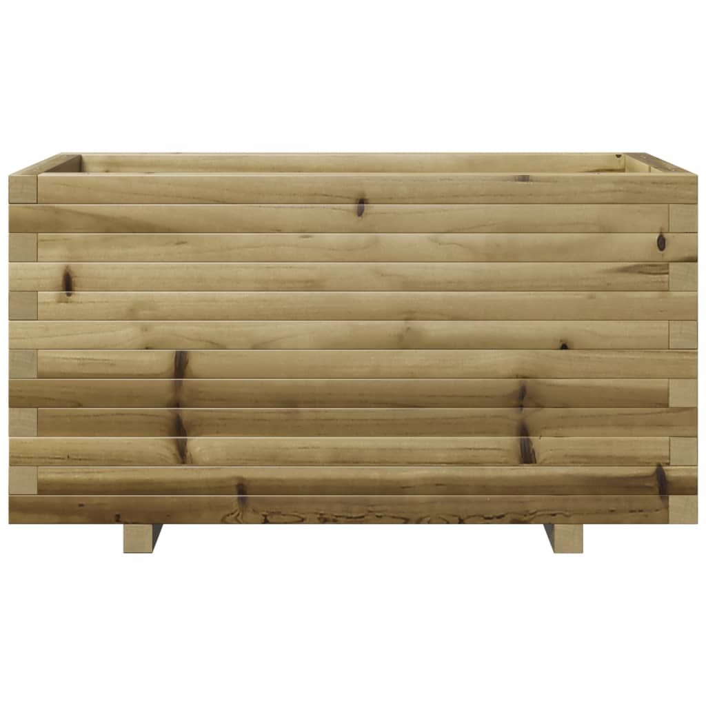 vidaXL Jardinera madera de pino impregnada 90x40x49,5 cm