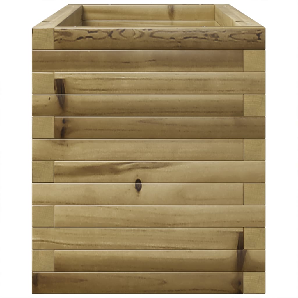 vidaXL Jardinera madera de pino impregnada 90x40x49,5 cm