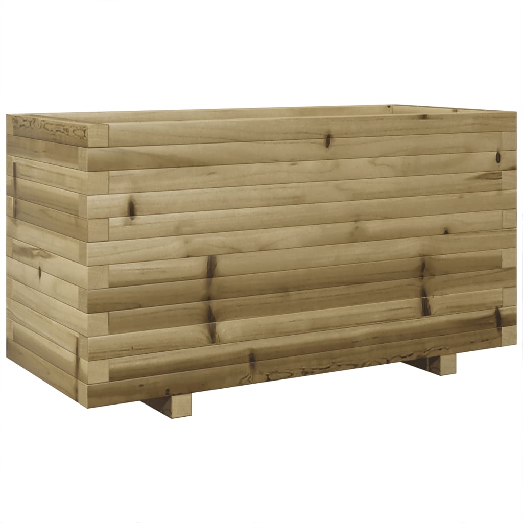 vidaXL Jardinera madera de pino impregnada 90x40x49,5 cm