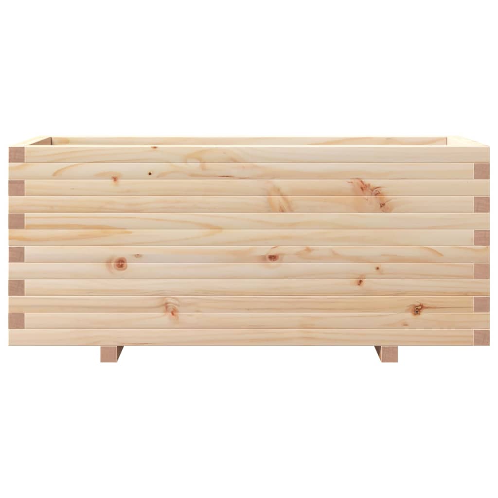 vidaXL Jardinera madera maciza de pino 110x40x49,5 cm