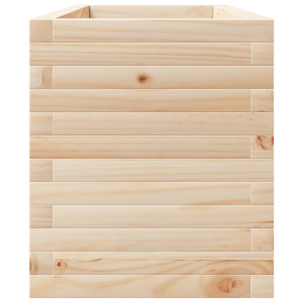 vidaXL Jardinera madera maciza de pino 110x40x49,5 cm