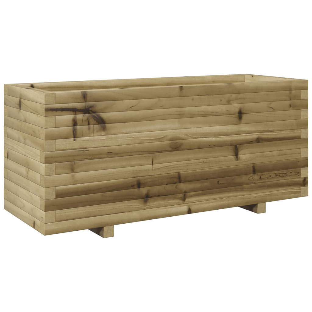 vidaXL Jardinera madera de pino impregnada 110x40x49,5 cm