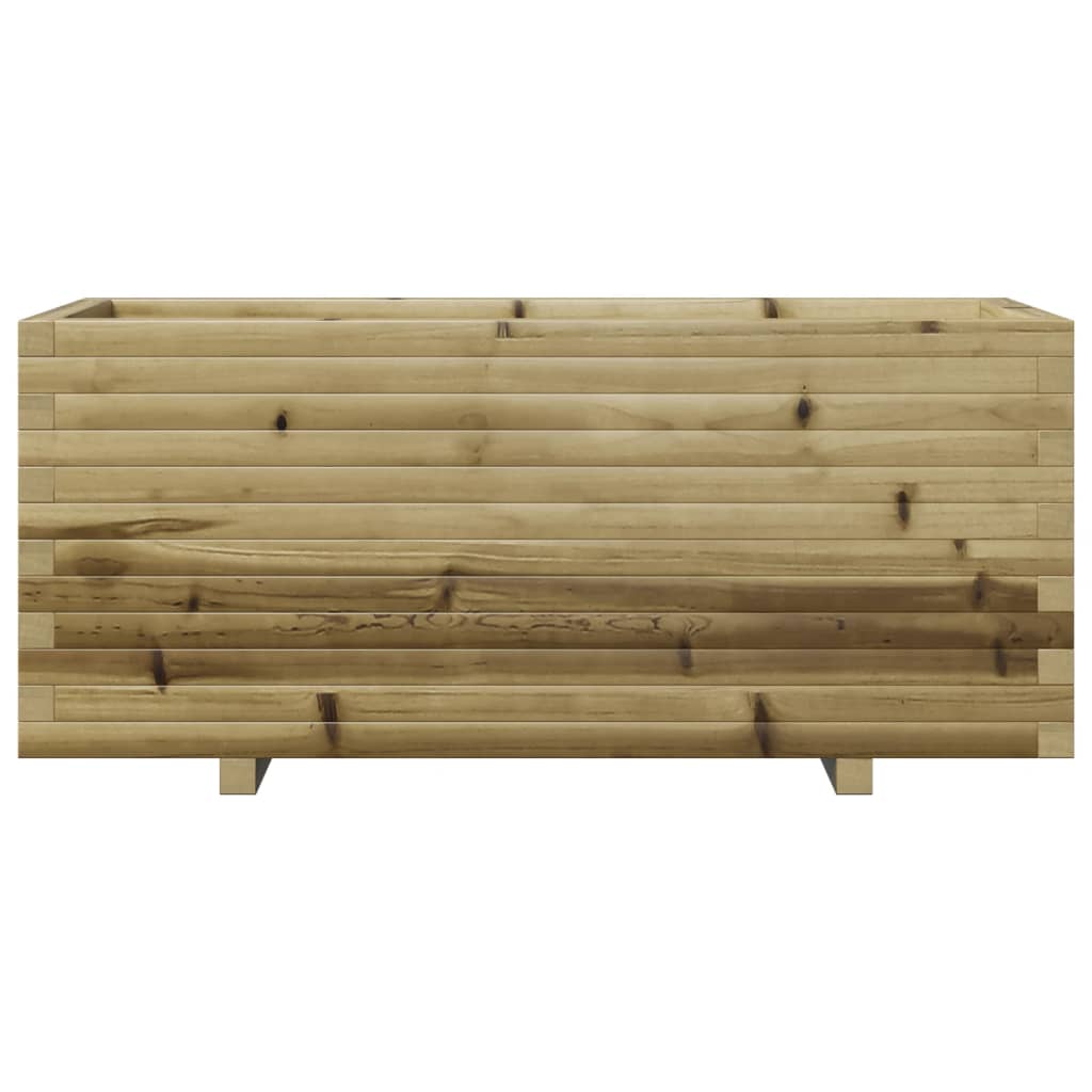 vidaXL Jardinera madera de pino impregnada 110x40x49,5 cm